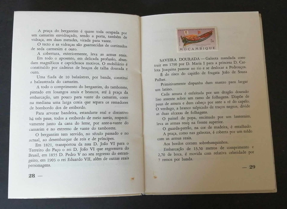 Mozambique Portugal 1964 Galeotas Navy sandeels Ships RARE stamp book booklet - Image 4 of 4