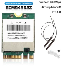 Dual Band BCM94352Z Hackintosh Wifi Bluetooth Card 2.4G 5G Wireless Wifi Adapter