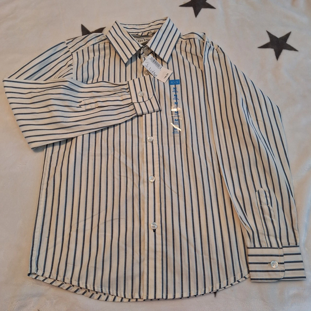 The Childrens Place Boys Long Sleeve Poplin Button France