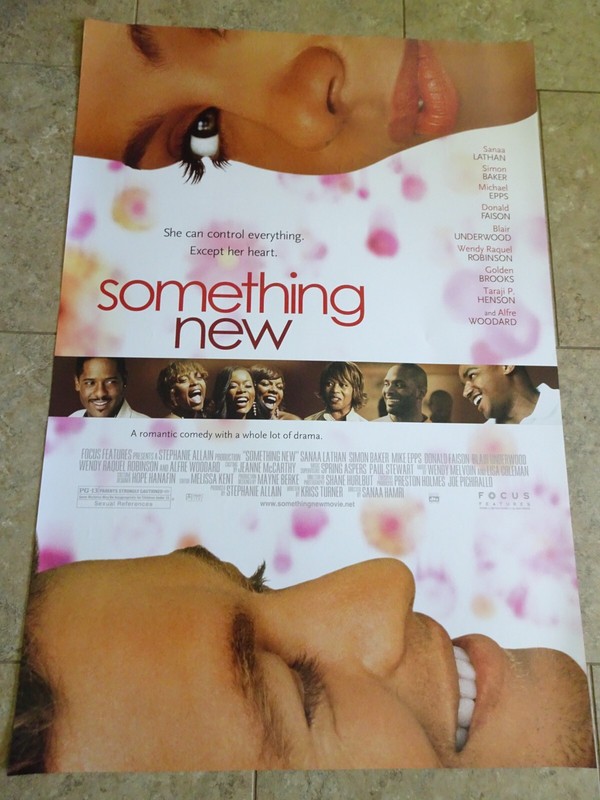 SOMETHING NEW - MOVIE POSTER WITH SANAA LATHAN, SIMON BAKER & TARAJA P. HENSON