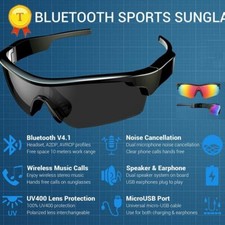 Smart Glasses Bluetooth Sports Sunglasses Speaker Earphone Music Call Goggles