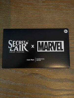 MTG Secret Lair x Marvel's Iron Man Rainbow Foil Edition Sealed In Hand