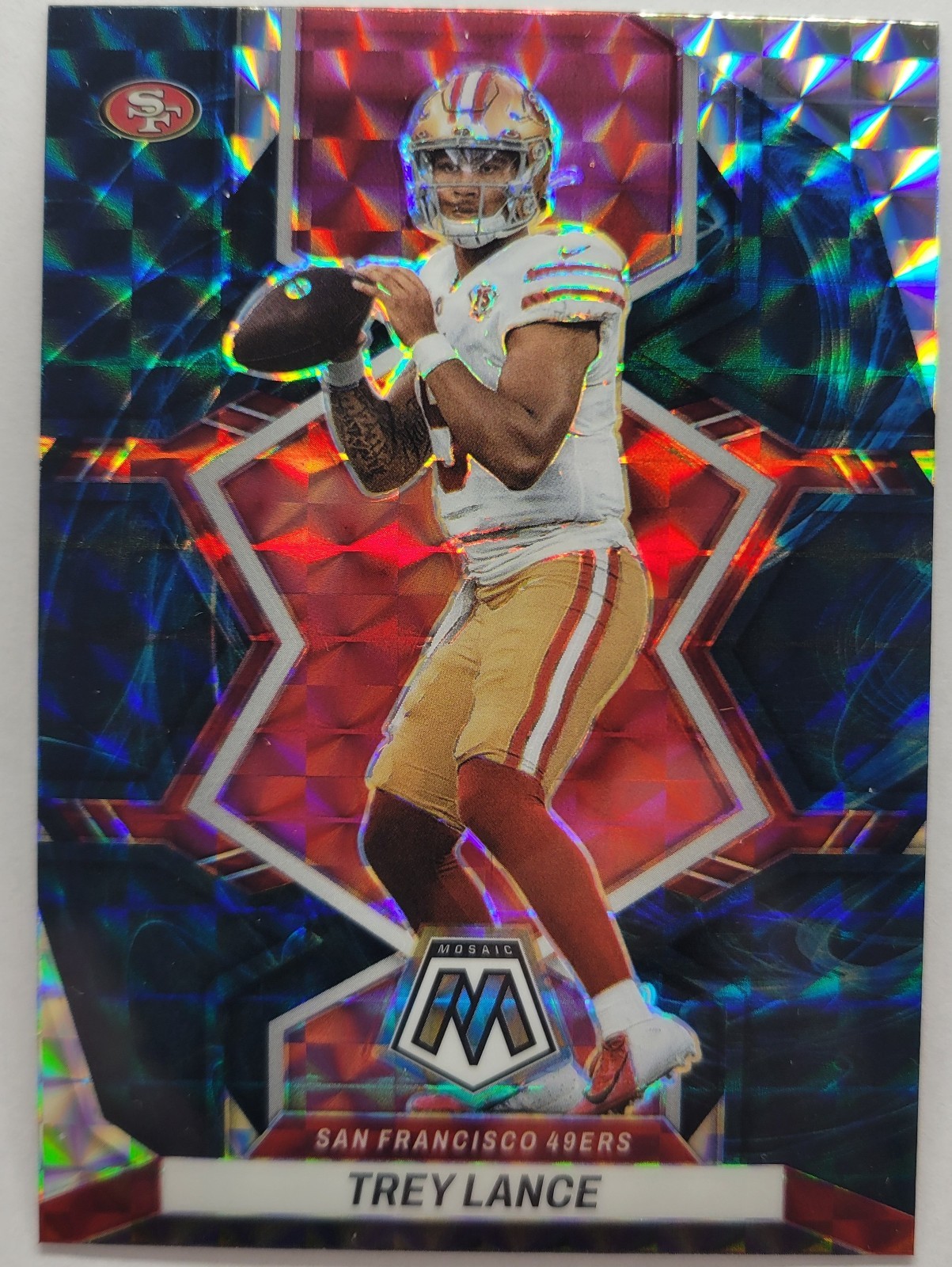 2022 Panini Mosaic - Trey Lance #175 Genesis Mosaic Prizm