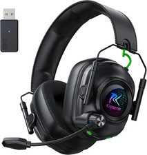 Krysenix KGH2 Gaming Headset Wireless F&uuml;r PS5, PS4, PC, Mac, Switch, 2.4Ghz Gami