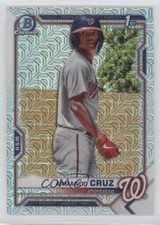 2021 Bowman Chrome Prospects Mega Box Mojo Refractor Armando Cruz #BCP-247 3d2