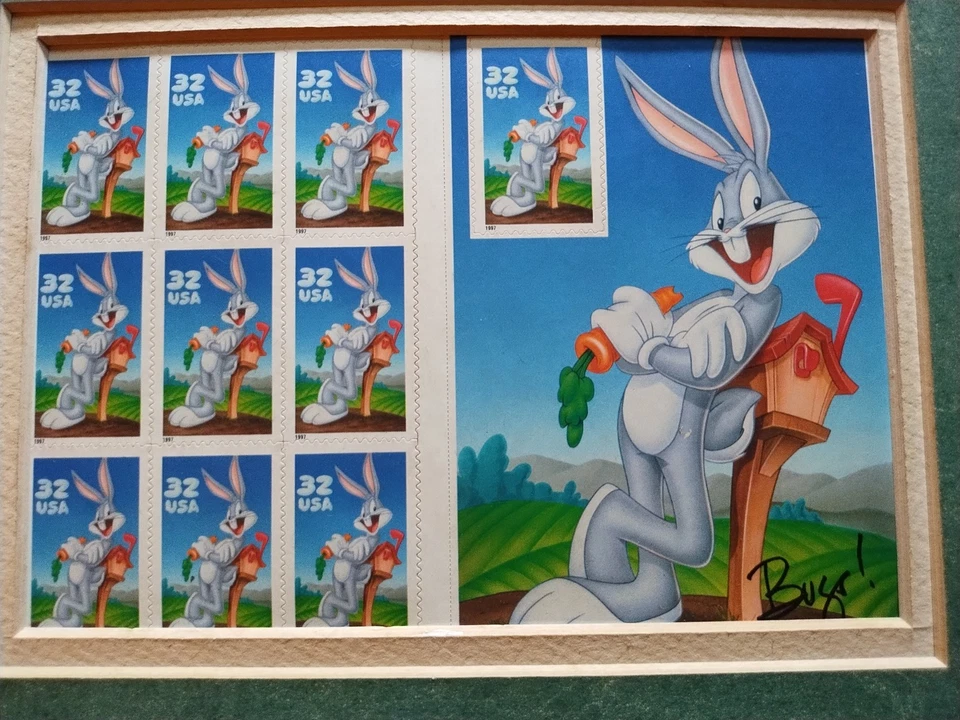 Looney Tunes Bugs Bunny 1997 USPS Full Sheet Stamps #3137 - Image 3 of 4