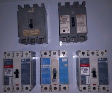 5 Westinghouse  Cutler Hammer 3 Phase Industrial Circuit Breakers 3 Pole 480V