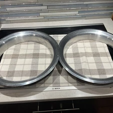 Pair of vintage wheel trim rings