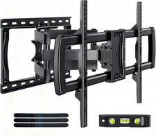 Full Motion TV Wall Mount Bracket for 32-85" TVs Dual Arm Tilt Swivel Extend VES