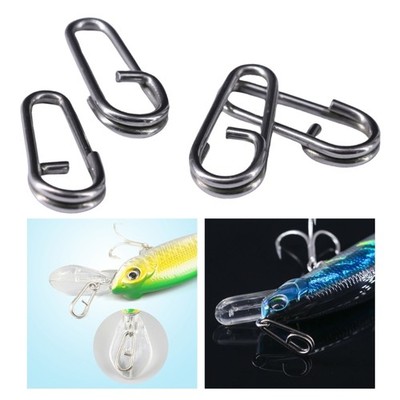 100Pcs Fishing Split Rings Lures Rings Saltwater Terminals Tackle Connector