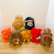 Puffkins by Swibco Plush Stuffed Animal Lot of 7 Vintage 90s Collectible bears