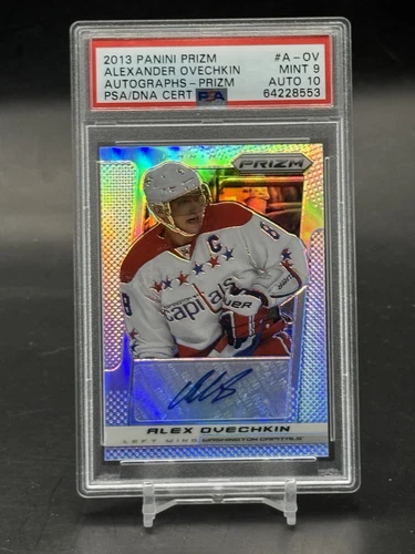 2013 Panini Prizm Alex Ovechkin Silver Prizm Auto /20 Psa 9 10 Capitals Pop 1/1
