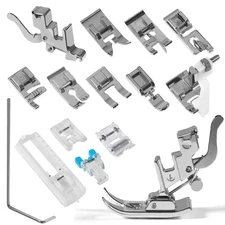 ALAMSCN 14pcs Presser Feet Set Low Shank Adapter Universal Presser Foot Holde...