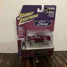 2025 Johnny Lightning 1993 Ford F-150 White Lightning Release 2 w/ Storage Tin