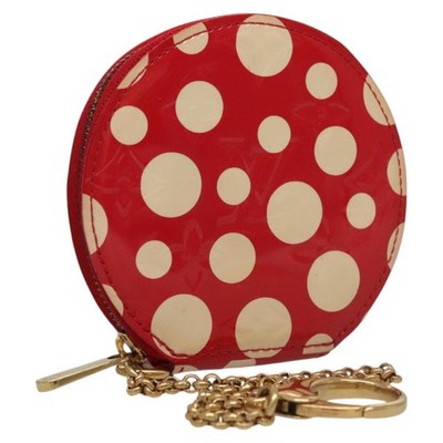 LOUIS VUITTON Vernis Dot Infinity Porte Monnaie Chapeau M91570 LV Auth BA1203