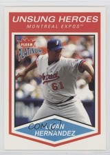 2004 Fleer Platinum Unsung Heroes Livan Hernandez #171 5x8