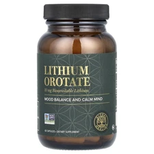 2 X  Global Healing, Lithium Orotate, 60 Capsules (10 mg per Capsule)