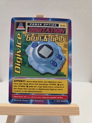 Digimon Karte Digivice Grün & Gelb St-60 1st Edition 1. Auflage deutsch Bandai