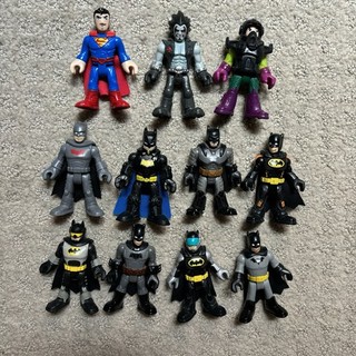 BATMAN LOT Of 11 Fisher Price Imaginext Action Figures DC Super Friends Superman