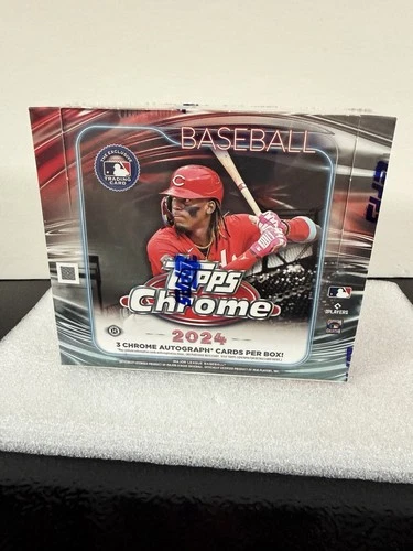 2024 Topps Chrome Baseball Jumbo Hobby Box / 3 Autos / BRAND NEW!!