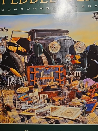 2001 Pebble Beach 52nd Concours d'Elegance DIETZ SHOW POSTER 25 x 32.5" - Picture 4 of 14