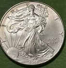 1996 $1 American Silver Eagle Dollar Bullion .999 fine silver key date & low pop