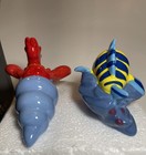 Sebastian & Flounder Ceramic Salt & Pepper Shaker Set Disney Princess-open box  — photo 4