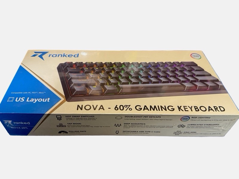 Ranked N60 Nova 60% Form Factor | Hot Swappable Mechanical Gaming Keyboard NEW