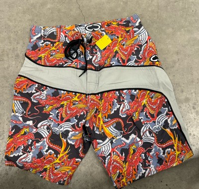 Vintage SRH (Self- Righteous) Men's XL Dragon Y2K Board Shorts NWOT Hip Hop 30