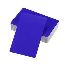 300Pcs Metal Business Cards Blank, 0.45mm Thick 3.4x2.1 Inch, Dark Blue