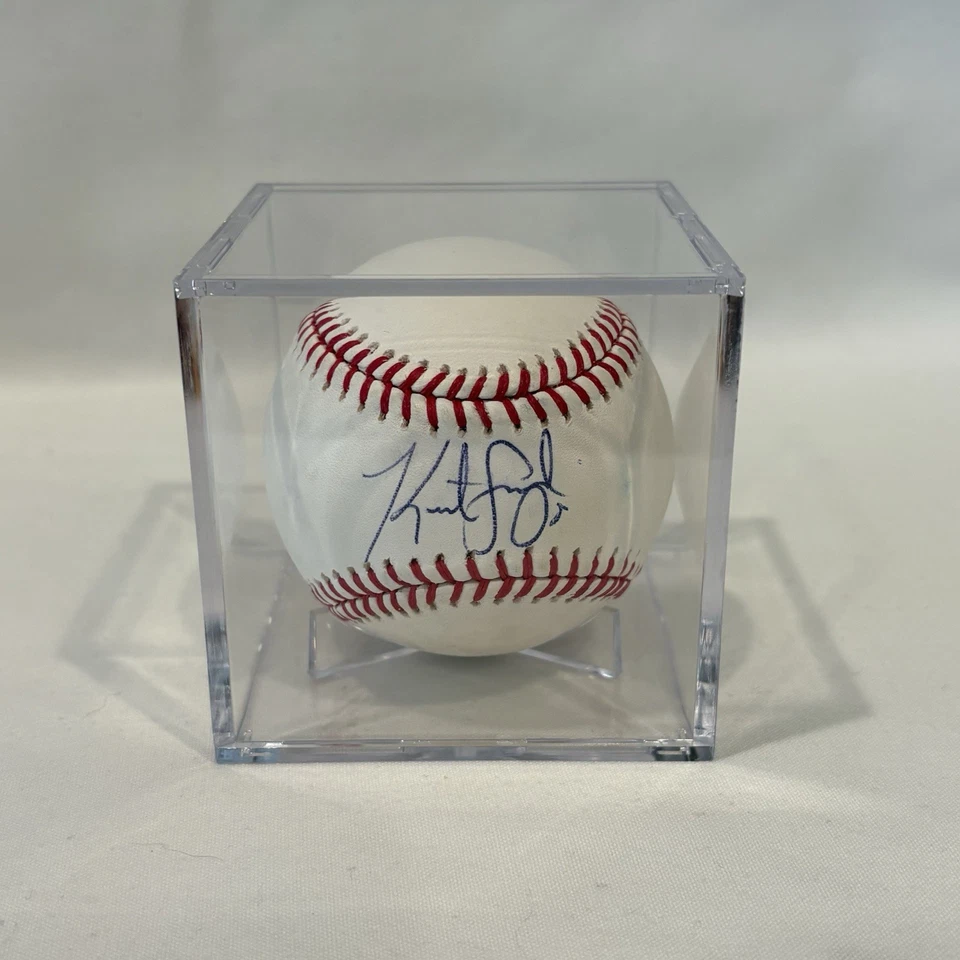 Juego de béisbol + Bobblehead firmado por Kurt Suzuki, 2008 Oakland A's SGA, LA Angels Foto 3 de 4