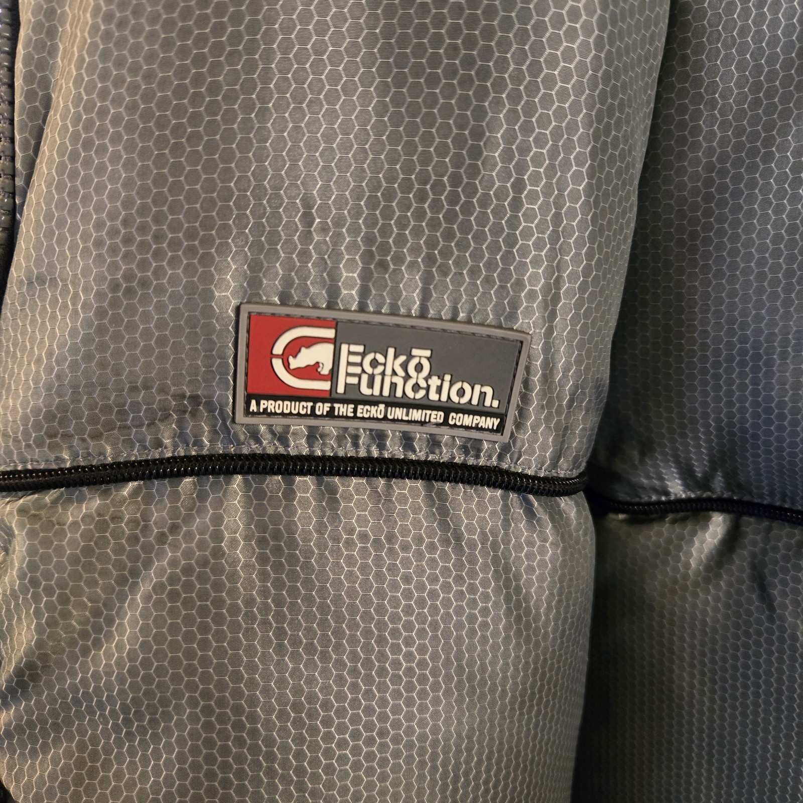 Ecko Function Black Down Puffer Jacket XL Men's F… - image 5