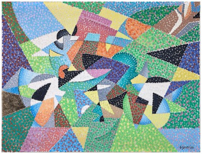 Das Fahrrad in der Sonne : Gino Severini : 1957 : Archiv Kunstdruck