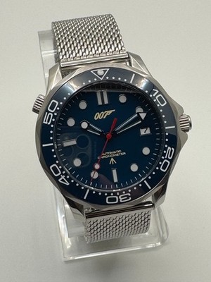 James Bond 007 ''Golden Eye'' NH35 Auto Watch Blue Dial Diver 100m 41mm