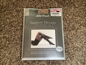 Sears nice touch support therapy shaper pantyhose, color nude, size: A