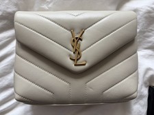 Saint Laurent Small Loulou in Matelassé Lamb...