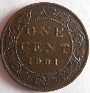 1901 CANADA CENT SHARP HIGH VALUE RARE COIN lot J11