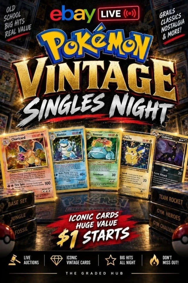 🔥$1 STARTS VINTAGE SINGLES NIGHT (OVER 10K OF SINGLES)🔥