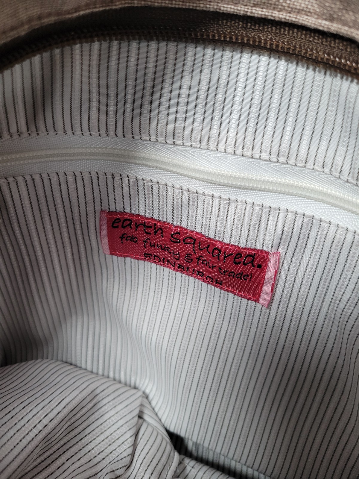 Earth Squared Edinburgh Tote Bag Patchwork Stripe… - image 6