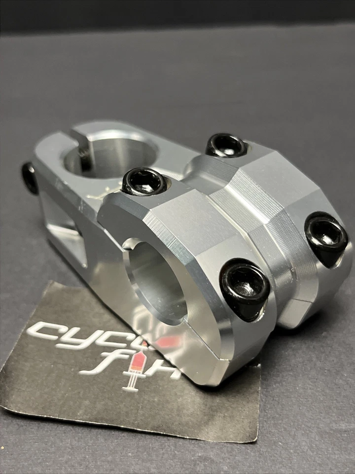 New Free Agent CNC 1 1/8th Silver Threadless Top Load Stem BMX Bike Freestyle Gt - Image 2 of 4