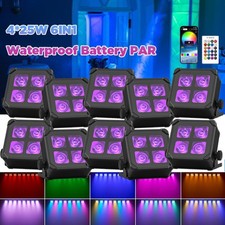 Uplighting Wifi APP Wireless Rechargeable 100w Waterproof RGBWA UV LED Par Light