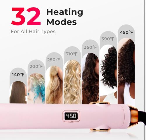 TYMO Flat Iron Hair Straightener and Curler 2 in 1 with 10s Fast Heating 1 In... - Picture 3 of 7