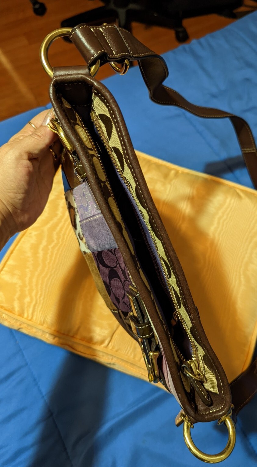 COACH Patchwork Limited Edition Leather Suede Cro… - image 11