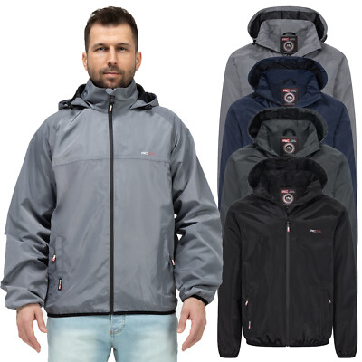Herren Regenjacke Wasserdicht Winddicht Übergangsjacke Outdoor Jacke H-385 NEU