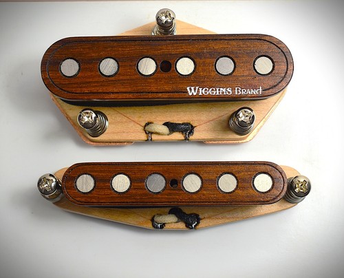 Marke Wiggins, Telecaster Handaufzug Tonabnehmer Set, Rosewood, Alnico 5 Texas Wund - Bild 5 von 6