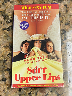 Vintage Stiff Upper Lip Sexy Comedy PROMO Screener VHS Cassette DEMO Tape RARE