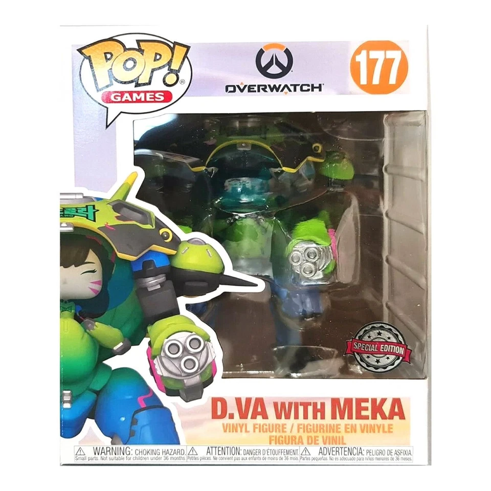 Figura Funko Overwatch Nano Cola D.Va con Meka Super Tamaño 6" Pop Games Foto 2 de 2