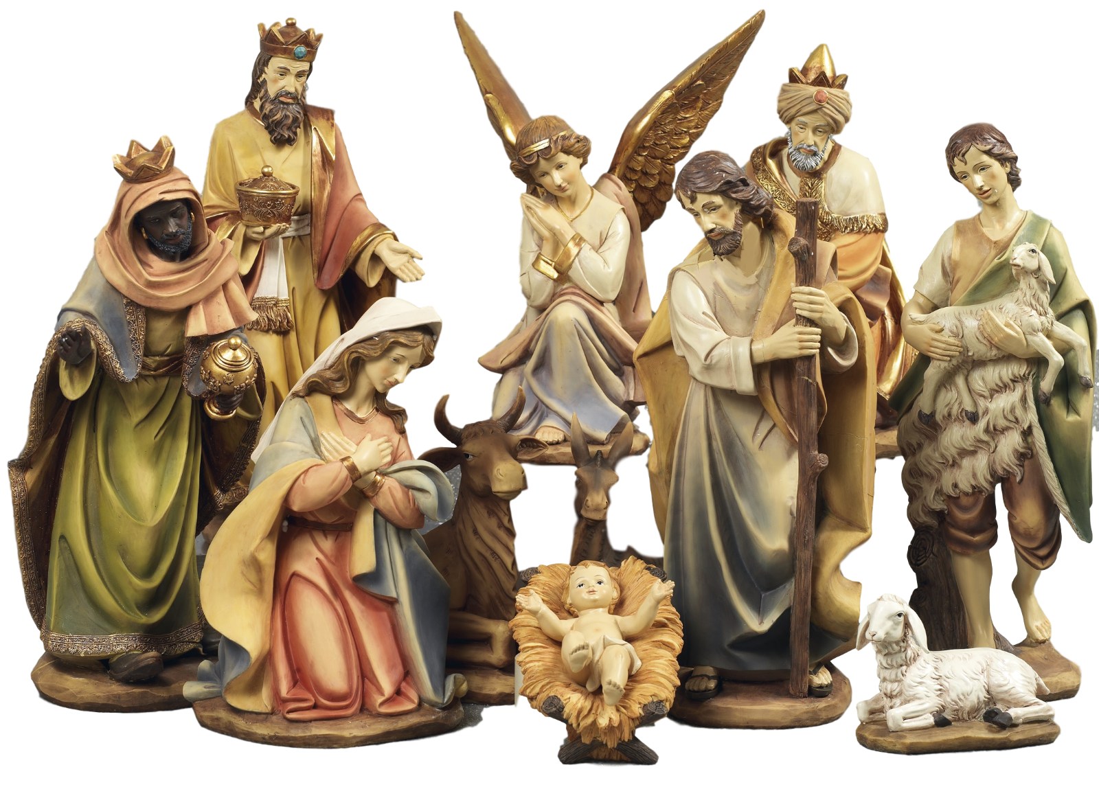 Set Presepe Natività, 43 cm, 11 soggetti in resina, by Paben