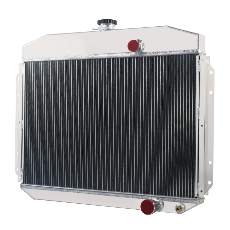 4 Row Aluminum Radiator For 1961-1964 1962 Ford F100 F250 F350 Pickup Truck 6Cyl Foto 4 de 4