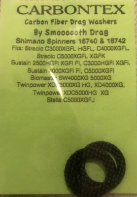 CARBONTEX SHIMANO Biomaster SW4000XG, 5000XG, Saragosa BFC SW14000XG Washers